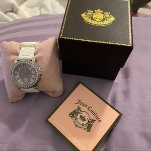 Juicy couture bling white watch